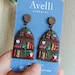 BONSNY Bookshelf Dangle Earrings - Acrylic Book Lover Earrings, Vintage Literature Theme, Hypoallergenic - View #4