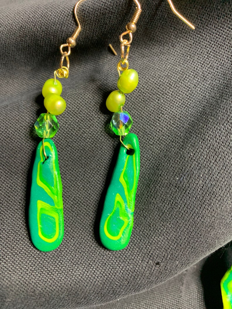 Polymer clay jewelry set