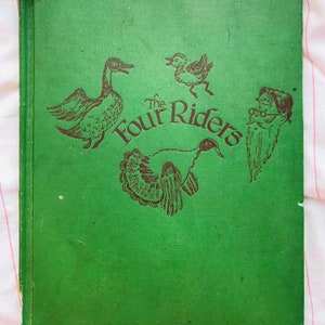 The Four Riders/Charlotte Krum/Katherine Evans/The Junior Literary Guild and Wilcox & Follett  Company/hardcover children’s storybook