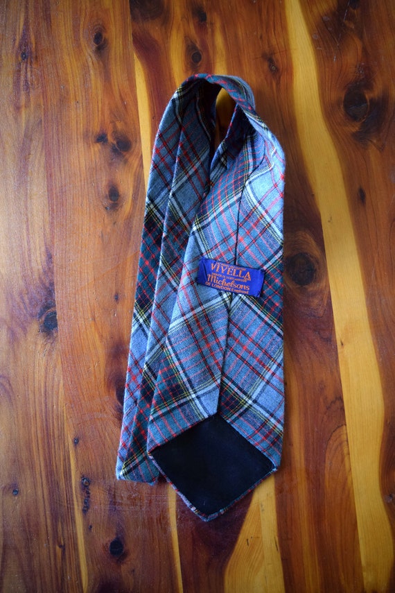 Vintage tie/Viyella/woven in Scotland/Michelsons … - image 2