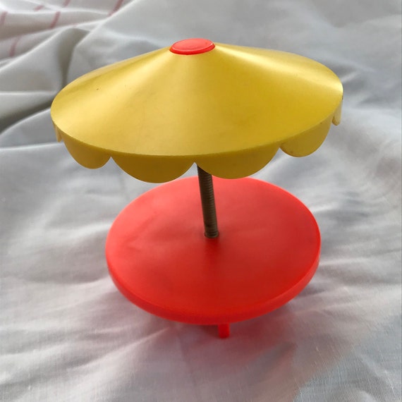 Vintage Fisher Price Table table With Umbrella outdoor Table
