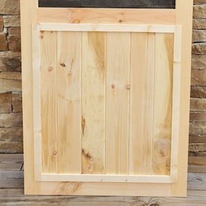 Handmade Poplar Screen Door: Custom Cabin or Country Style