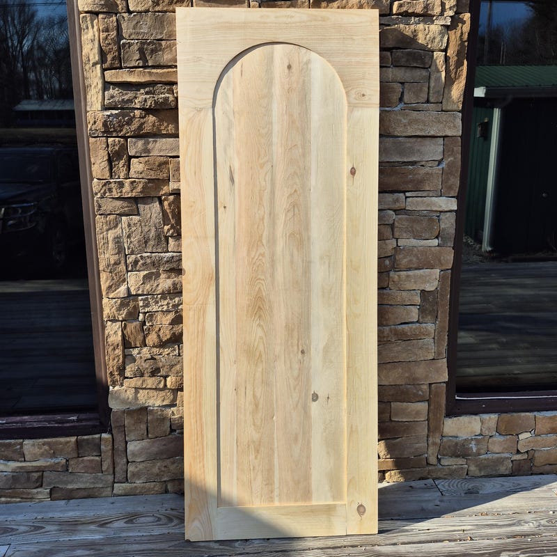 Arched Wood Pocket Door - Etsy