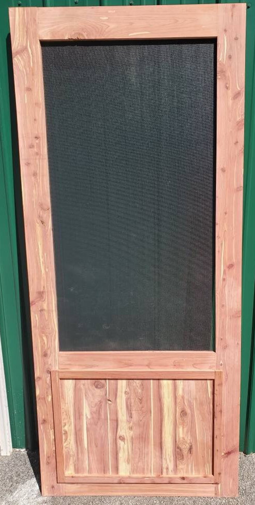 Custom Cedar Screen Door Oversized Screen Door Cedar Screen Etsy