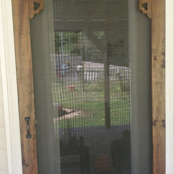 Custom Handmade Screen Door, Screen Door, Victorian Screen Door, Rustic Screen Door, Pet Screen Door, Cabin Screen Door, Cottage Screen Door