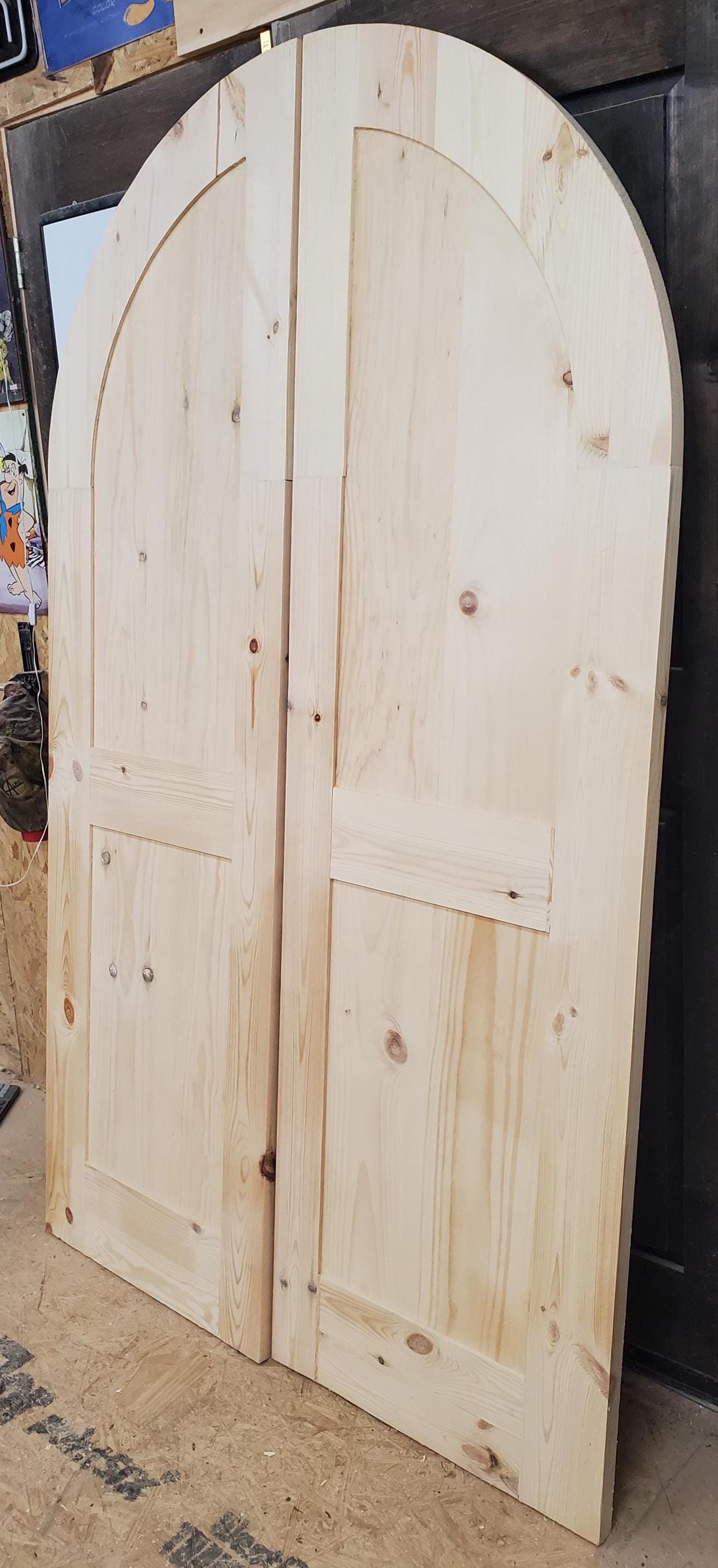 European Styled Handmade Split Arched Interior Door Set - Unfinished ...