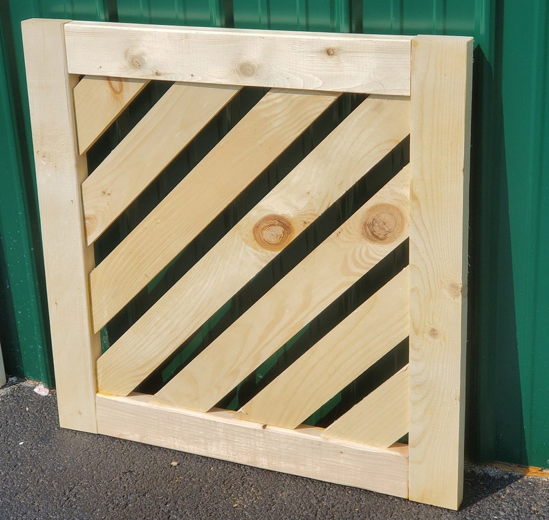 Handmade Wood Gate: Geometric Rustic Pet/baby Gate - Etsy