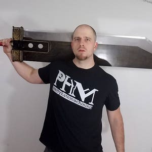 Cloud strife crisis core buster sword from final fantasy 7 solid steel