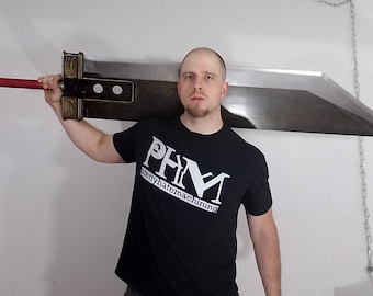 Crisis Core style Buster Sword from Final Fantasy 7 (Cloud Strife's) Handmade, full-scale, all steel construction. (MADE TO ORDER)