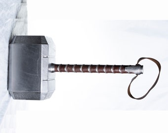 Thor's hammer Mjolnir replica from Thor: The Dark World/Avengers 2. Handmade, full-scale, all steel construction. (MADE TO ORDER)