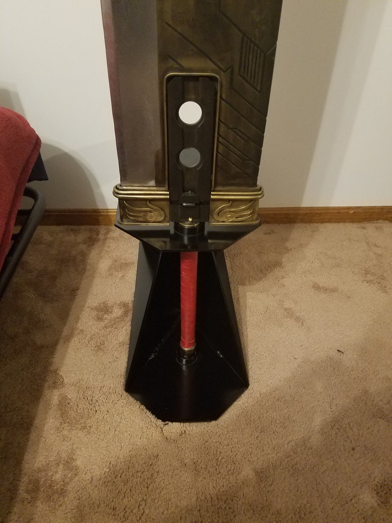 Custom steel display stand for giant swords