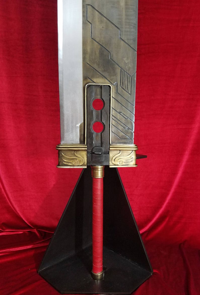 Crisis Core style Buster Sword from Final Fantasy 7 Cloud Strife's Handmade, full-scale, all steel construction. MADE TO ORDER image 3