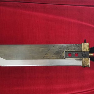 Crisis Core style Buster Sword from Final Fantasy 7 Cloud Strife's Handmade, full-scale, all steel construction. MADE TO ORDER image 2