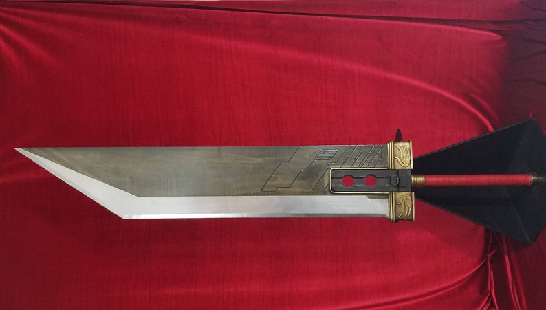 Crisis Core style Buster Sword from Final Fantasy 7 Cloud Strife's Handmade, full-scale, all steel construction. MADE TO ORDER image 2