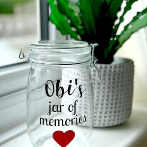 Tarro de recuerdos personalizado - 1 litro - Regalo