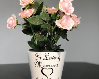 Personalised Plant Pot In Loving Memory - Memoriam Planter - Flower Pot - Loved One