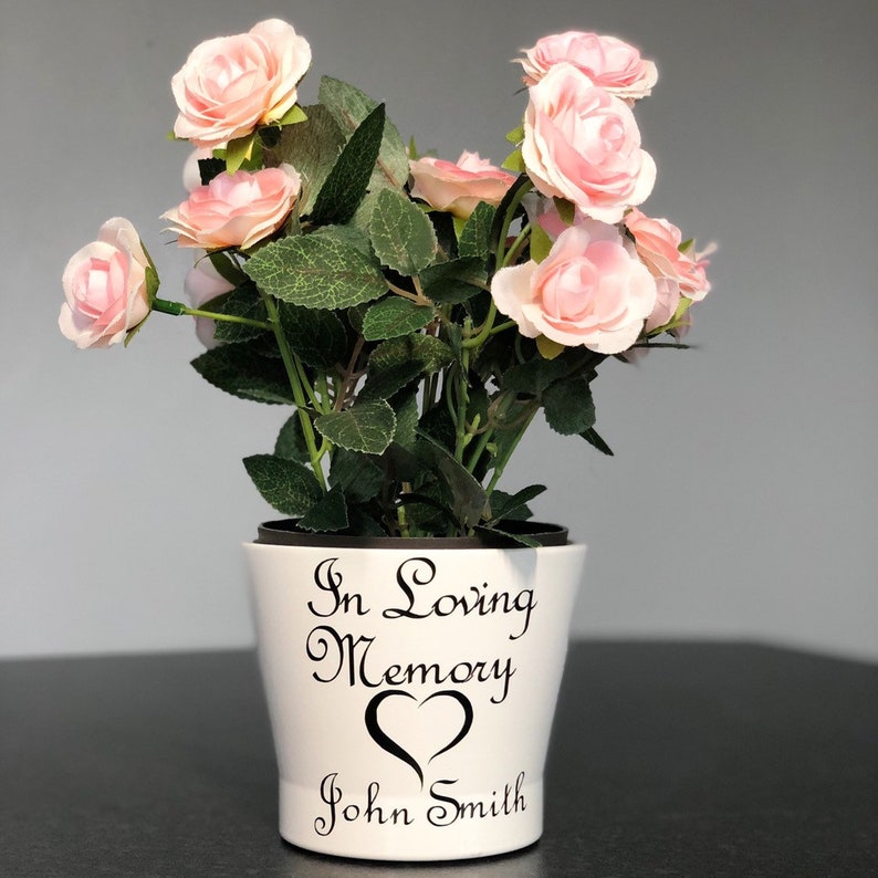 Personalised Plant Pot in Loving Memory Memoriam Planter Etsy