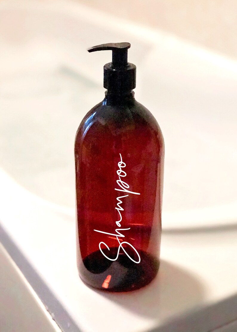 Download Personalised Amber Pump Bottles Wash Pump Bottle 1 litre ...