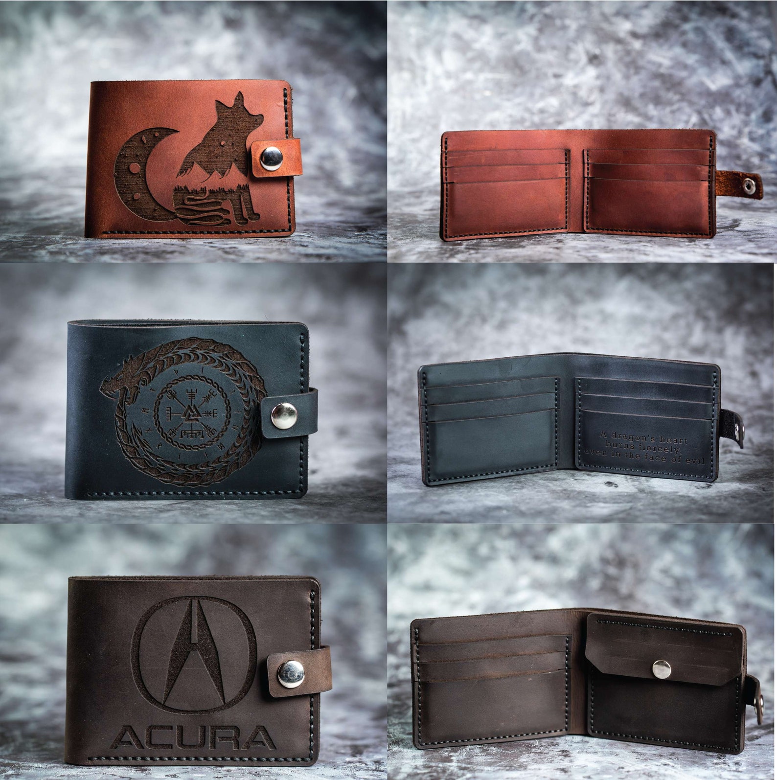 Pirate Ship Wallet Mens Leather Wallet Pirate Ship Wallet Etsy