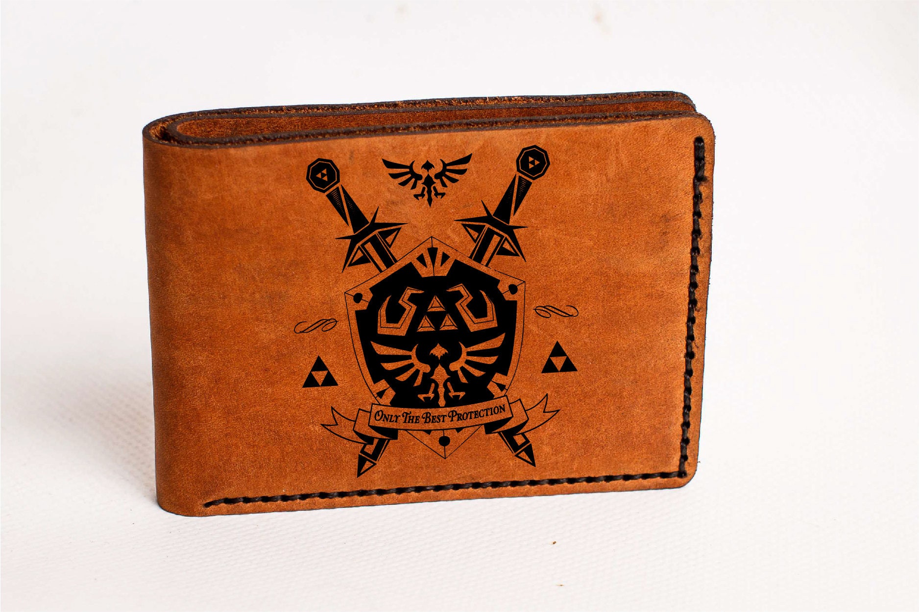 Zelda Wallet Mens Walletzelda Leather Wallet Zelda Hyrule Etsy