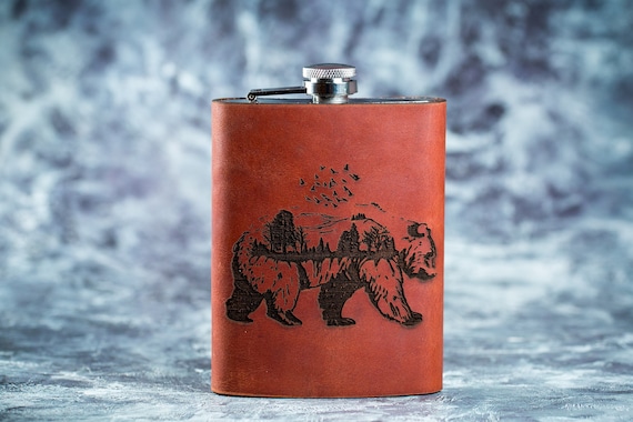 8oz Flying Elephant Stainless Steel Flask 8oz Flying Elephant Stainless Steel Flask