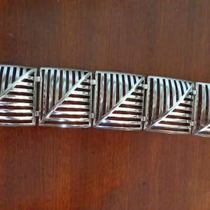 Georg Jensen &quot;GRATES&quot; No. 389 Sterling Silver Bracelet Book Piece