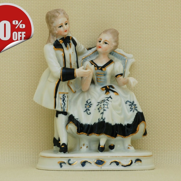 Figura de porcelana pareja cortejándose -¡OFERTA!- El precio original era de 25Eur!