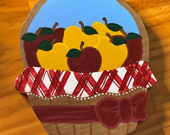 Basket of Apples Cookie Jar Lid | Fall | Apples | Basket