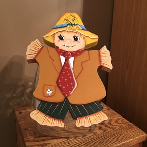 Scarecrow Cookie Jar Lid | Scarecrow | Fall | Fall Decor | Decor | Cookie Jar Lid | Halloween | Holiday