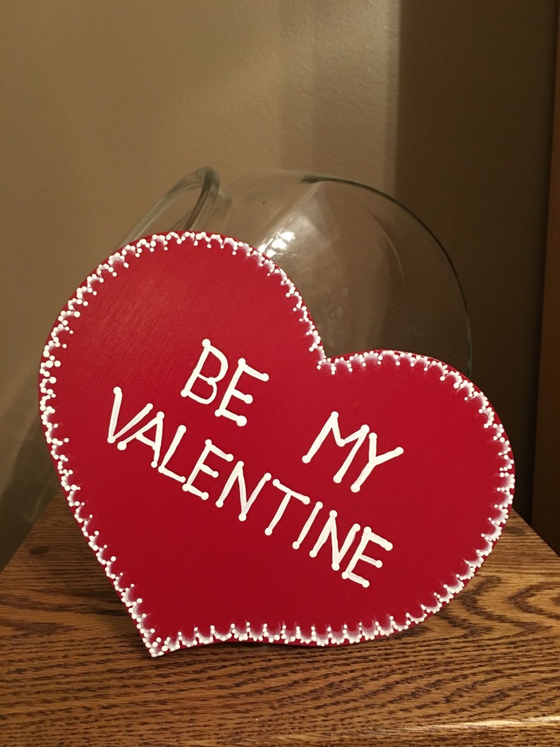 Valentine's Day Cookie Jar Lid Be Mine Be My Valentine Holiday