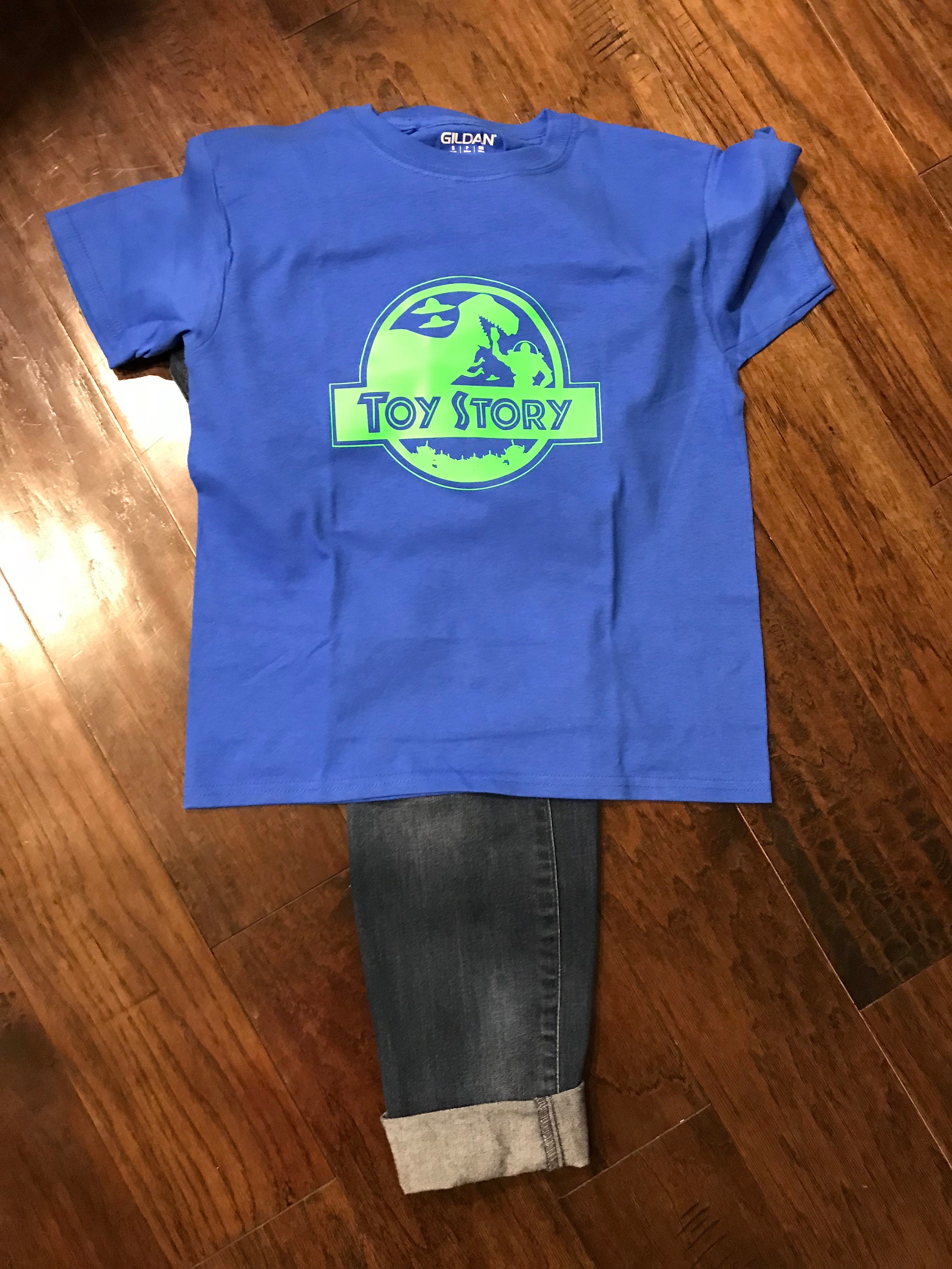 toy story rex jurassic park t shirt