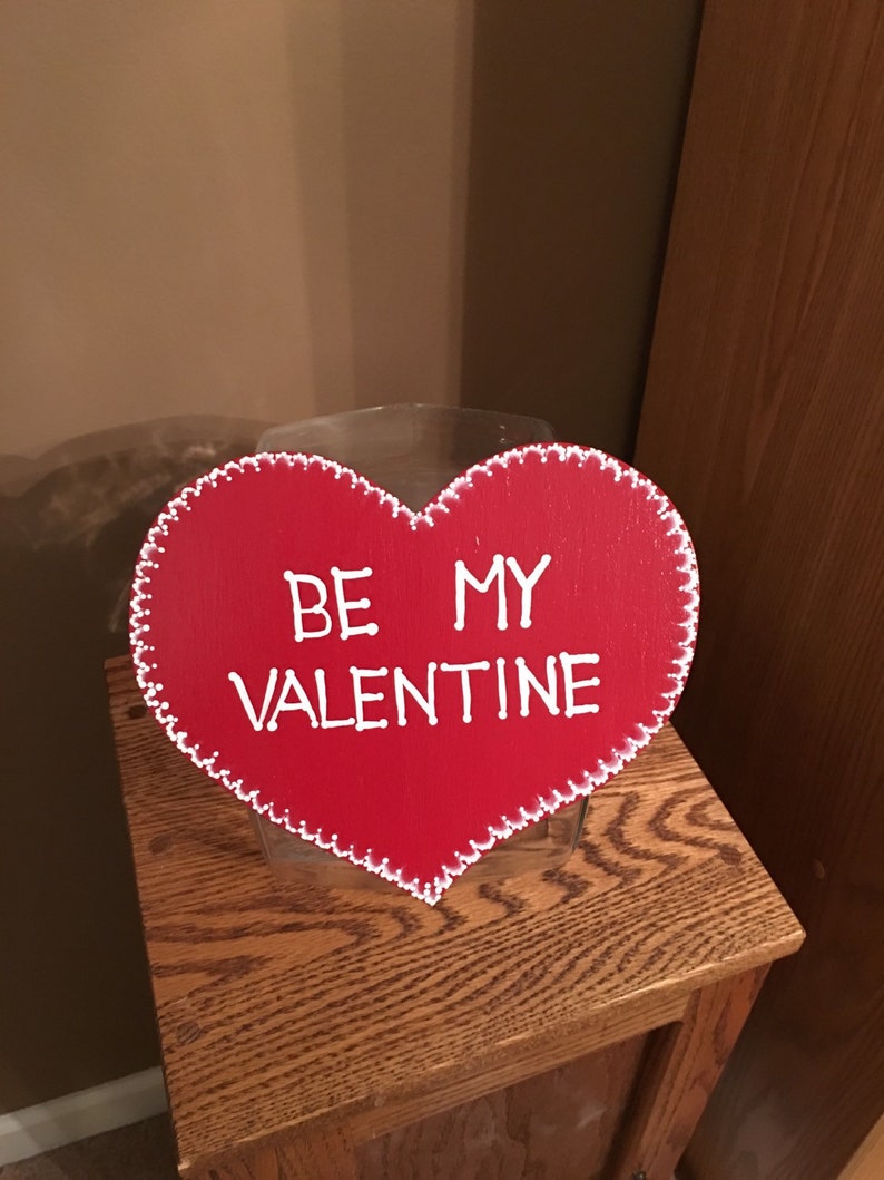 Valentine's Day Cookie Jar Lid Be Mine Be My Valentine Etsy