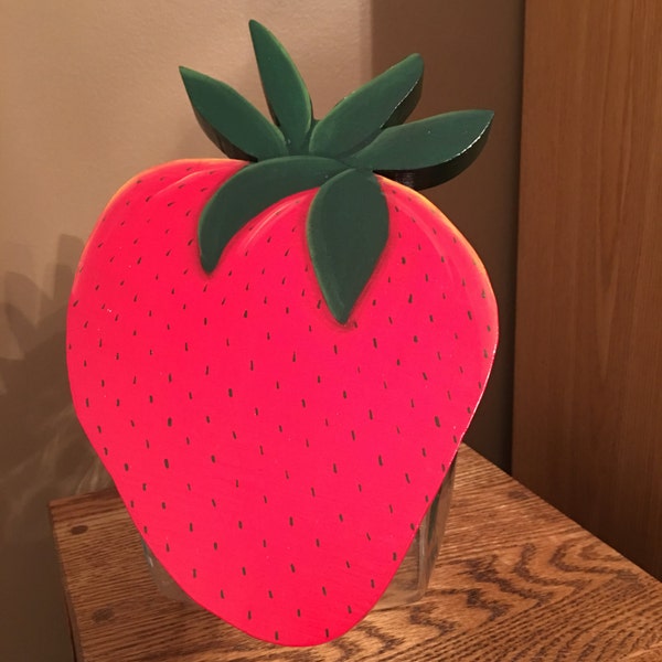 Strawberry Cookie Jar Etsy
