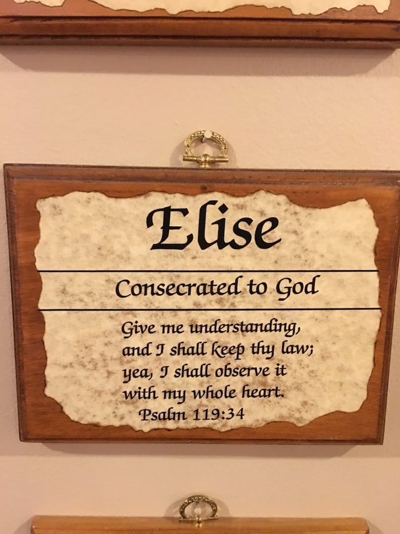 Personalized Scripture Plaques Bible Verse Name Plaque Etsy