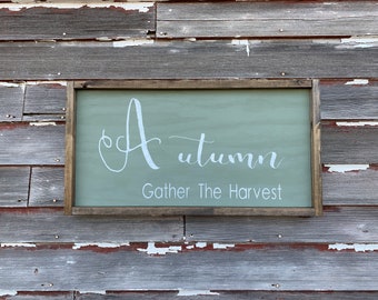 Fall Harvest Wooden Sign, Autumn Sign, Fall Sign, Autumn Decor, Rustic Fall Decor, Rustic Autumn Sign, Farmhouse Sign,