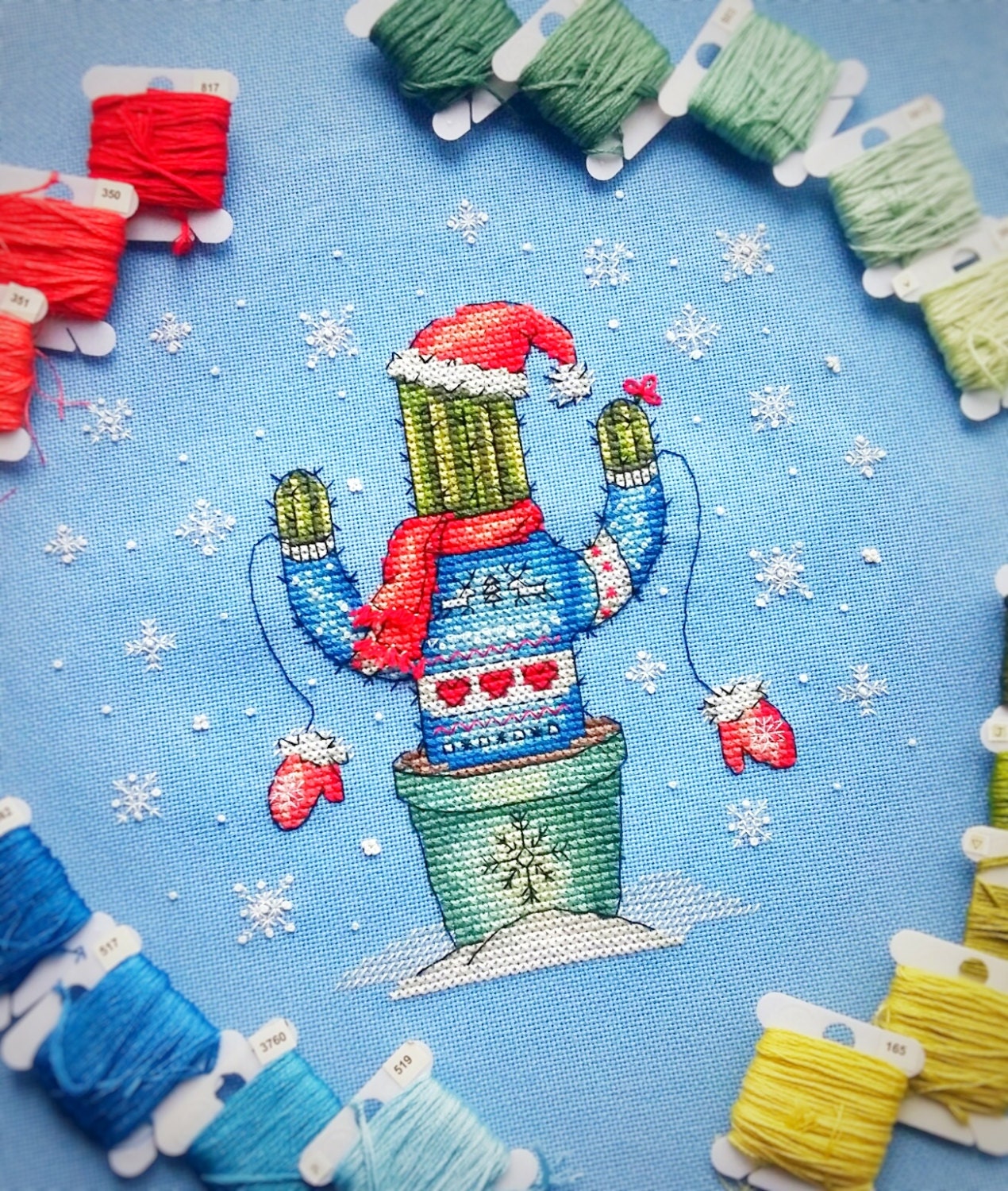 Christmas Cross Stitch Pattern.UGLY SWEATER modern winter ...