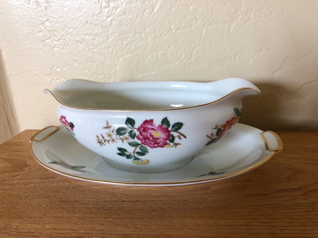 Mikado Gravy Bowl With Attached Under Plate made in Occupied Etsy