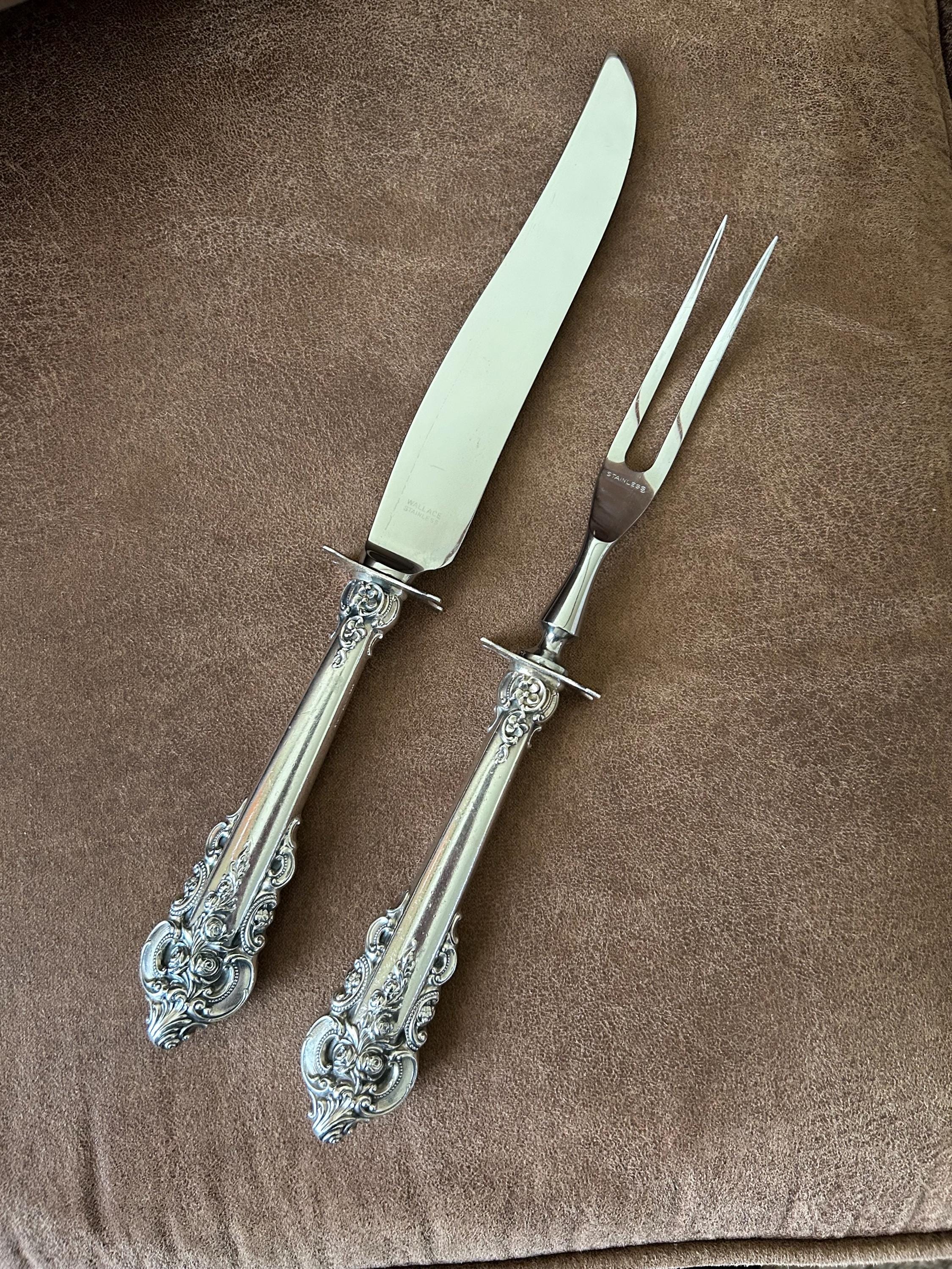 米国 ヴィンテージ WALLACE グランデ バロック スターリングシルバー T Wallace Grande Baroque Antique US Sterling Silver Flatware