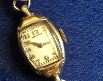 Hamilton Ladies Mechanical Watch (14K Gold Filled) Keeps Time
