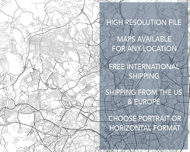 Custom City Map Print Indonesia Map Print Map Of Semarang Semarang Map Print Semarang City Map Wall Art Print Semarang Map Art