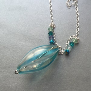 Murano glass hand blown Italian glass beautiful glass necklace Venetian jewelry