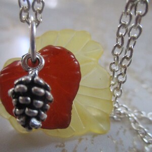 Autumn leaves jewelry Fall Necklace Maple Leaf Jewelry Autumn Splendor Harvest Necklace Thanksgiving Jewels