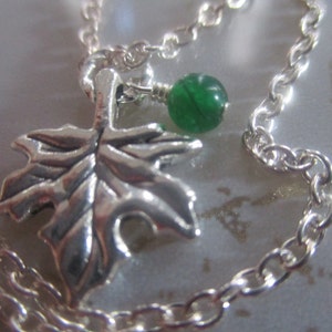 Autumn Leaf Necklace Simple Silver Leaf Necklace Autumn Jewelry Silver Jewelry Harvest Necklace