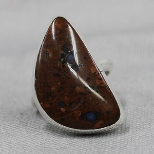 LLanite sterling silver ring one of a kind 128 image 1