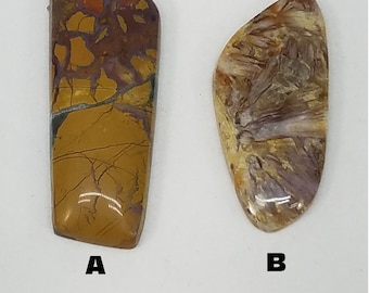 Stone Canyon Jasper -Sagenite - Needle  Agate - Designer cabochon - Lot 122