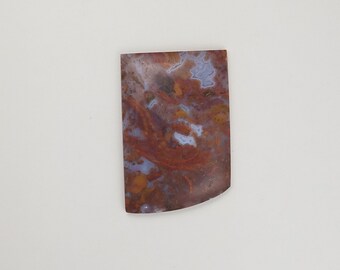 Plume Agate cabochon 36