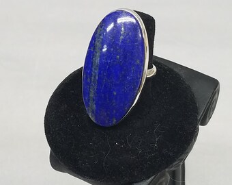 Lapis Lazuli Sterling silver ring 338