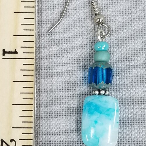 Hemimorphite shops pendant stone beaded necklace 509