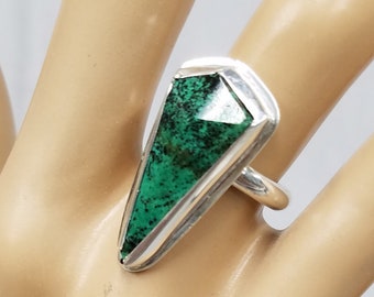 Chrysocolla sterling silver ring138