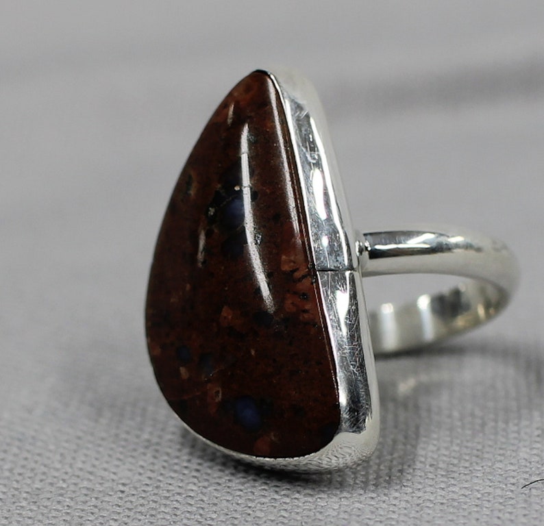 LLanite sterling silver ring one of a kind 128 image 4